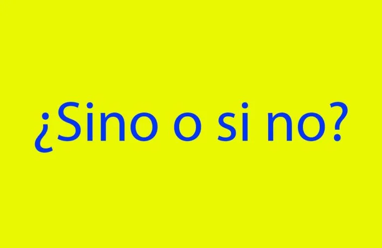 Combinaciones: “Sino” y “Si no” en la oración