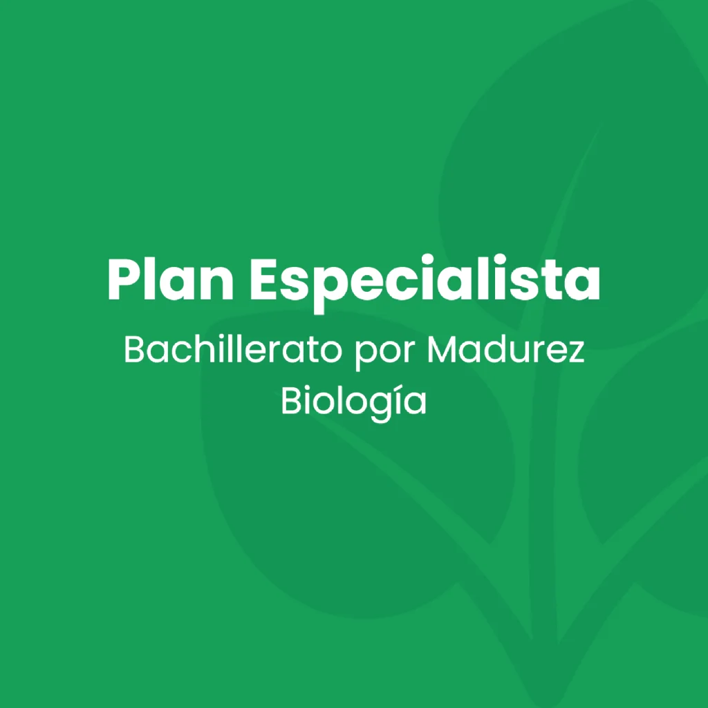 Plan Especialista - Biología