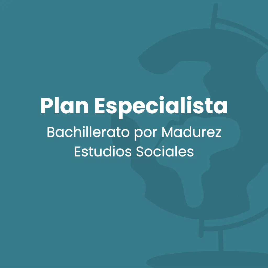 Plan Especialista - Estudios Sociales