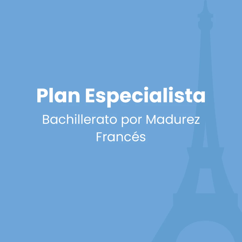 Plan Especialista - Francés