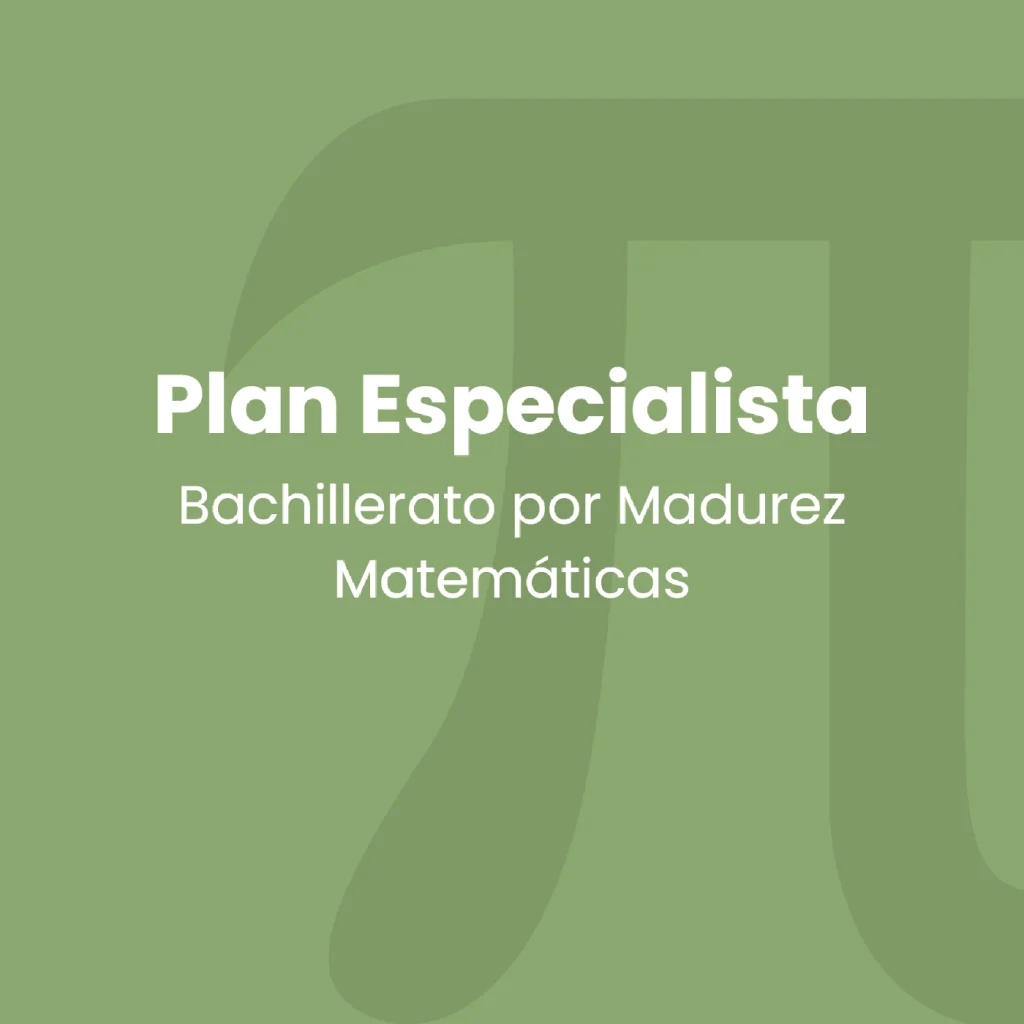 Plan Especialista - Matemáticas