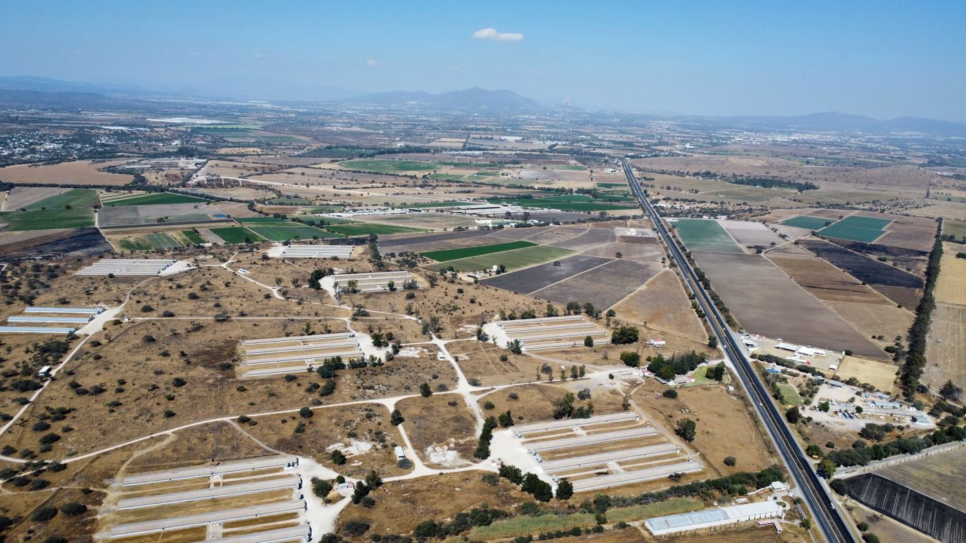 campos de cultivo vistos desde el aire